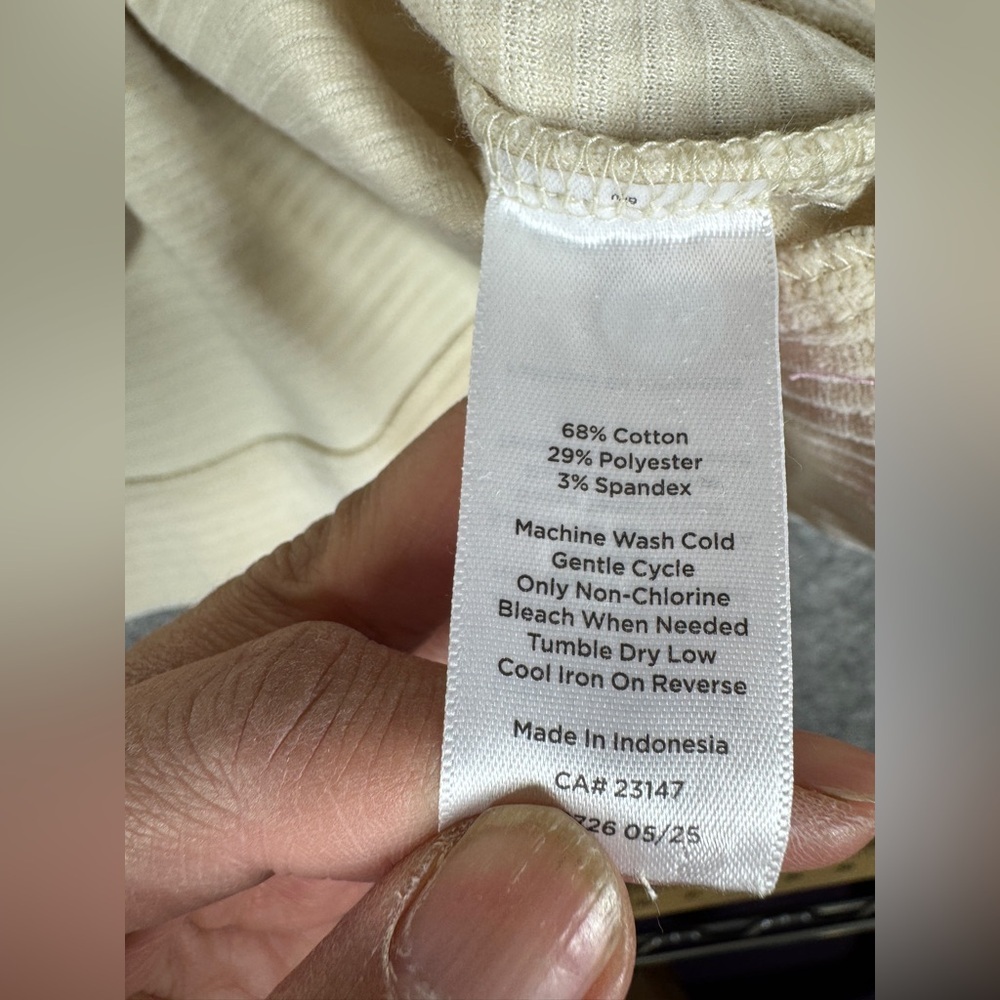 Talbots Cream Cozy Ribbed Knit Sweater - Picture 7 of 14